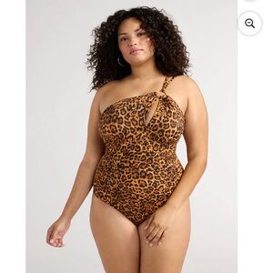 Adjustable straps asymmetrical one piece swimsuit